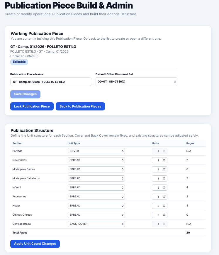 Marketing Zone publication piece builder